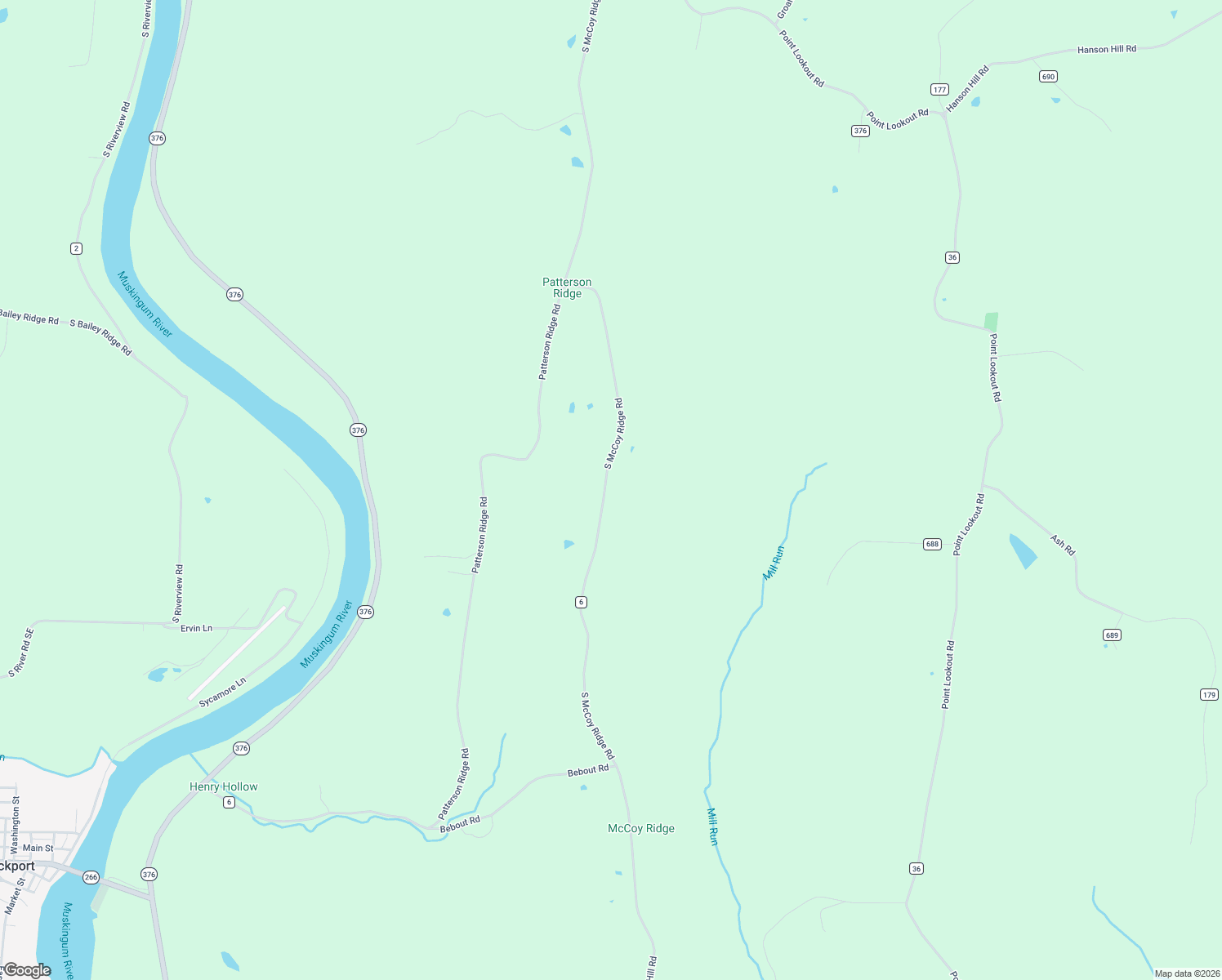 map of restaurants, bars, coffee shops, grocery stores, and more near 2242 South McCoy Ridge Road in Stockport