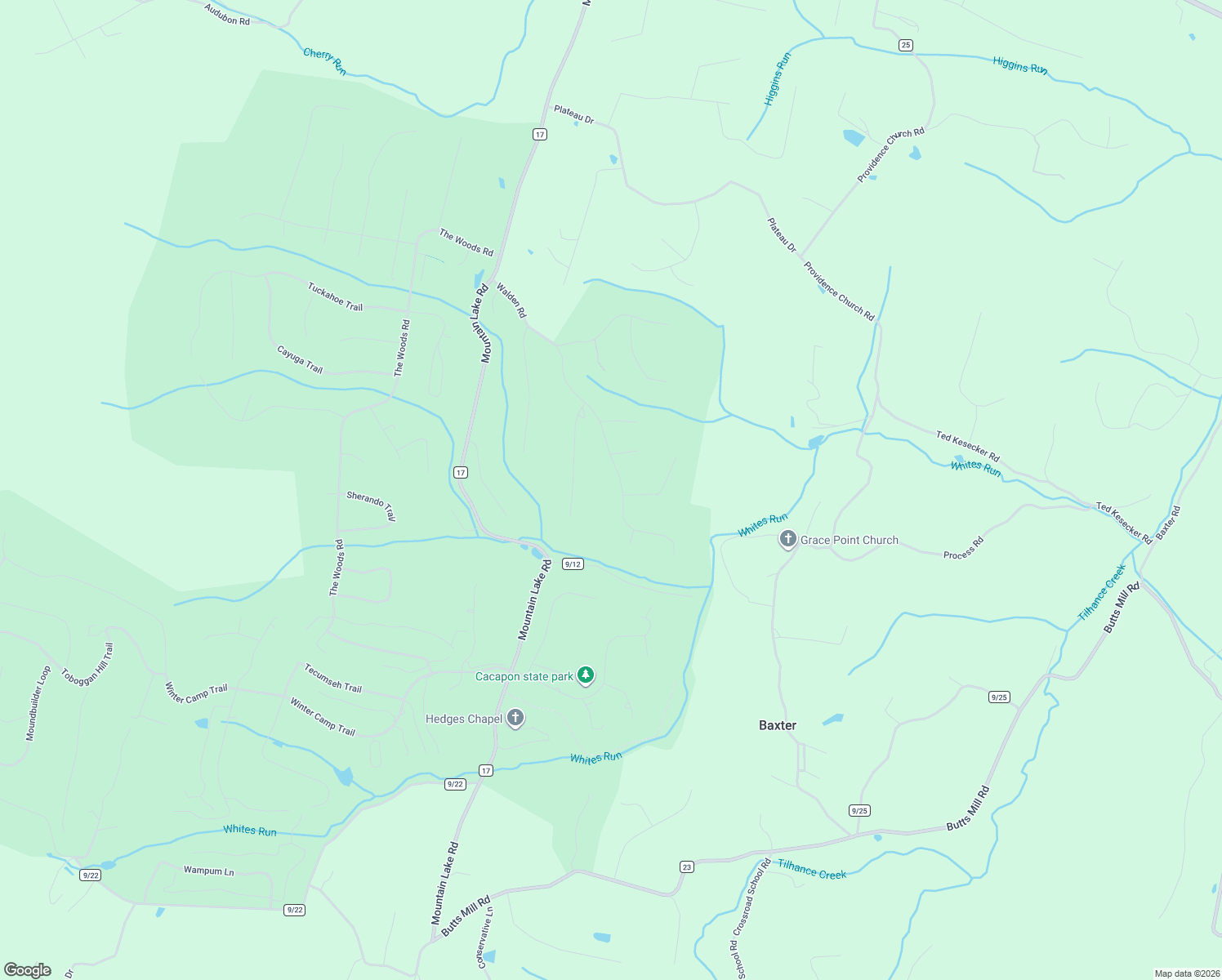 map of restaurants, bars, coffee shops, grocery stores, and more near 730 Walden Road in Hedgesville