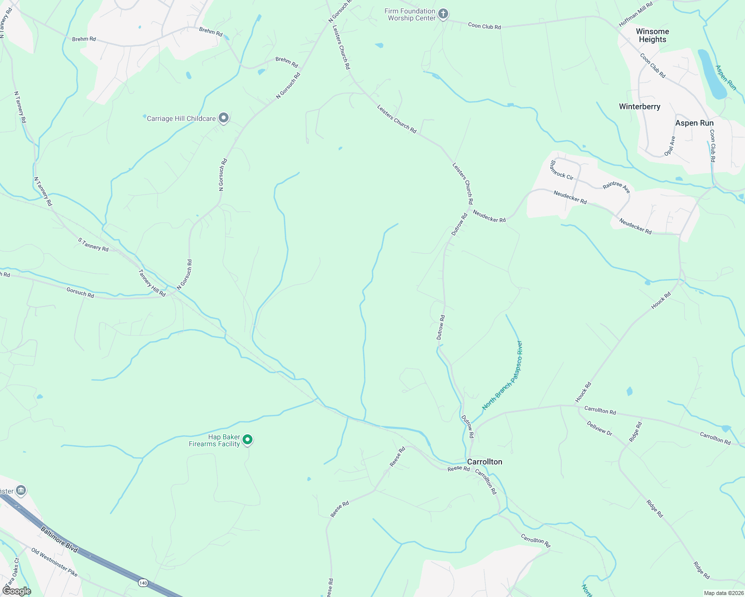 map of restaurants, bars, coffee shops, grocery stores, and more near 112 Dutrow Road in Westminster