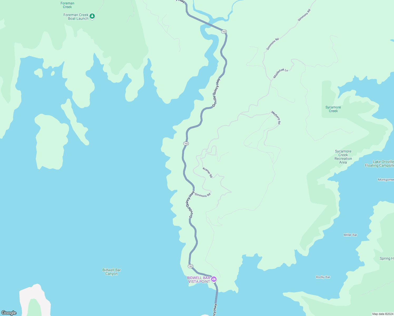 map of restaurants, bars, coffee shops, grocery stores, and more near 68 Bobcat Saddle in Oroville