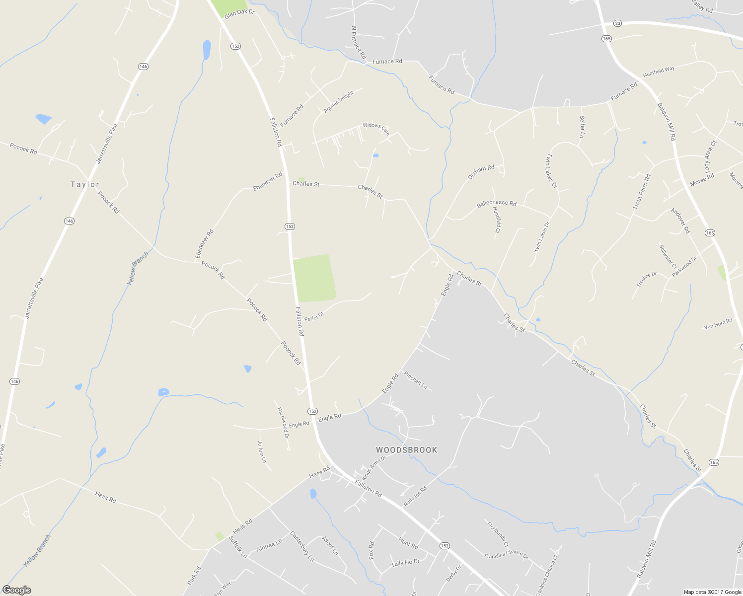 map of restaurants, bars, coffee shops, grocery stores, and more near 2307 Parlor Court in Fallston