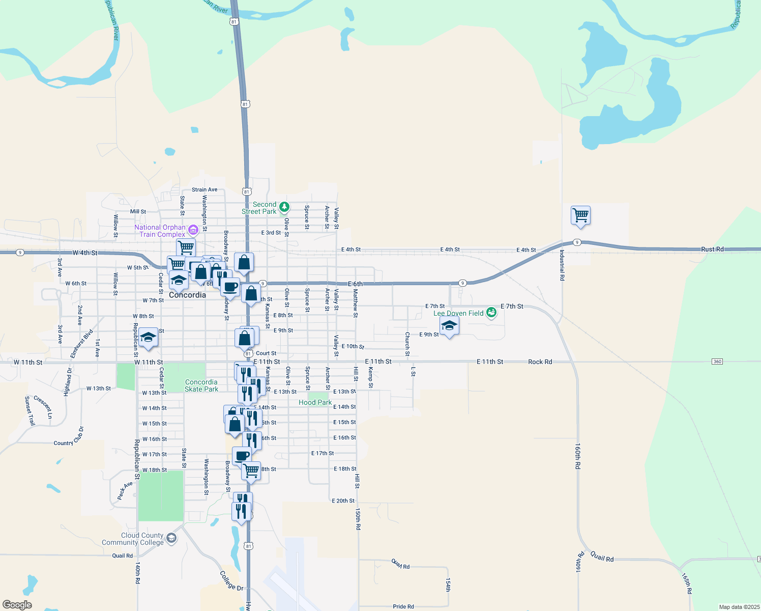998 East 7th Street, Concordia KS Walk Score