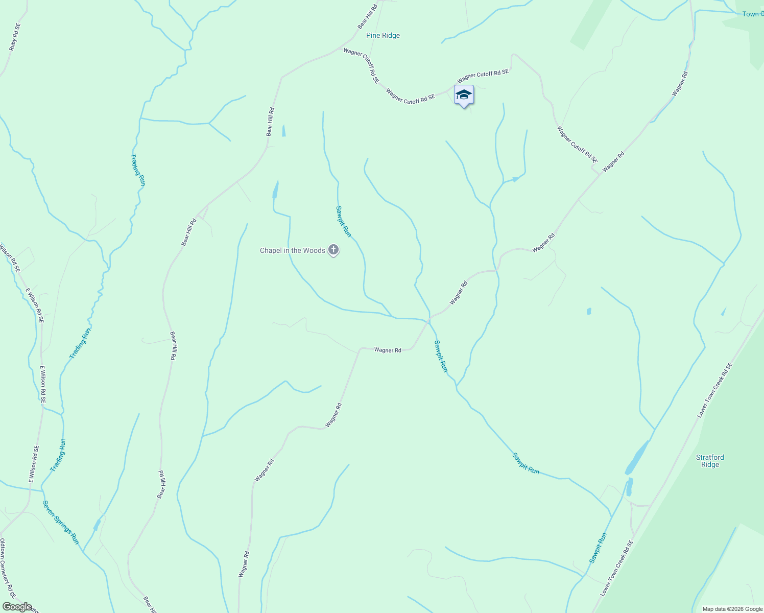 map of restaurants, bars, coffee shops, grocery stores, and more near 17500-17906 Wagner Rd in Allegany