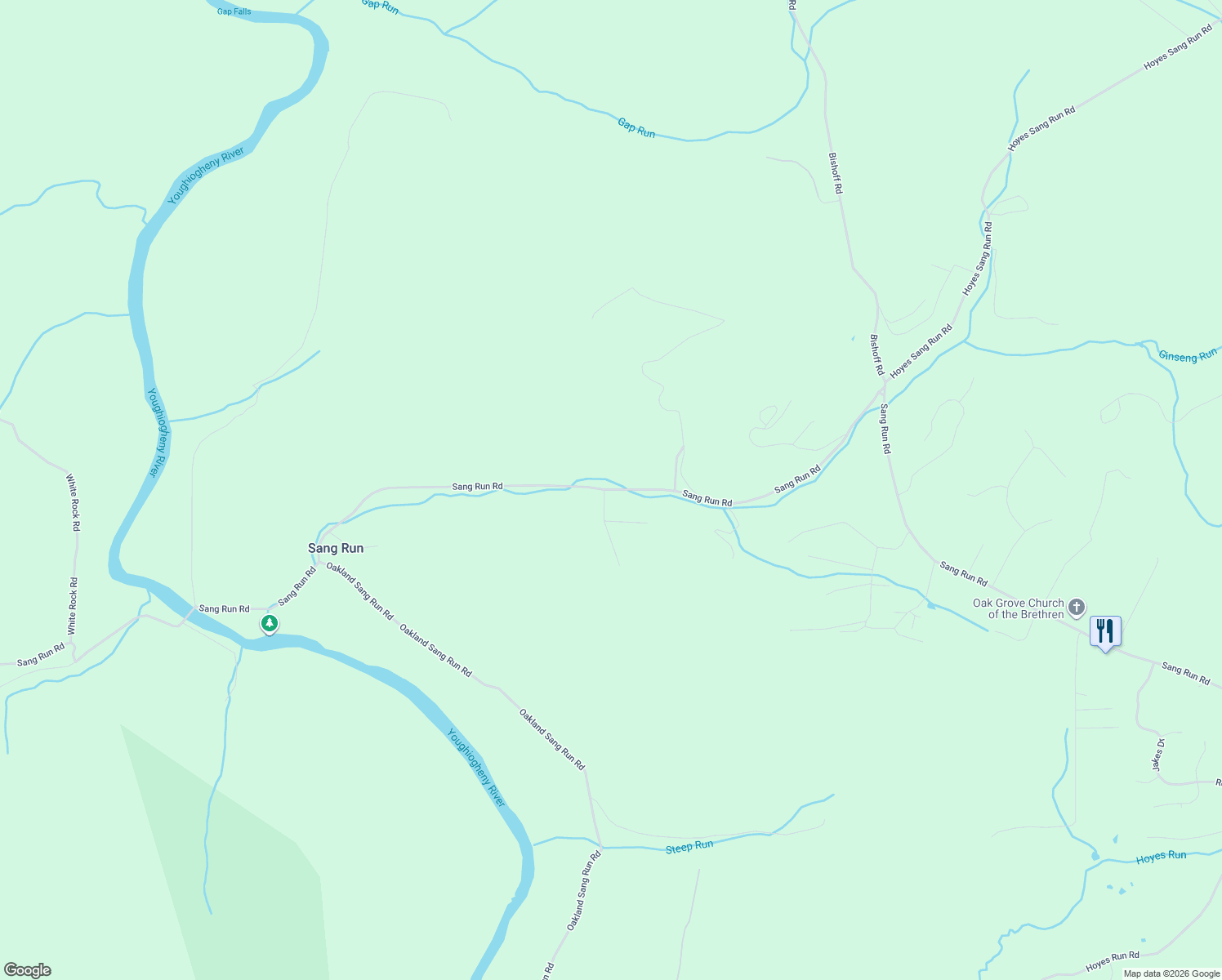 map of restaurants, bars, coffee shops, grocery stores, and more near 4757 Sang Run Road in McHenry