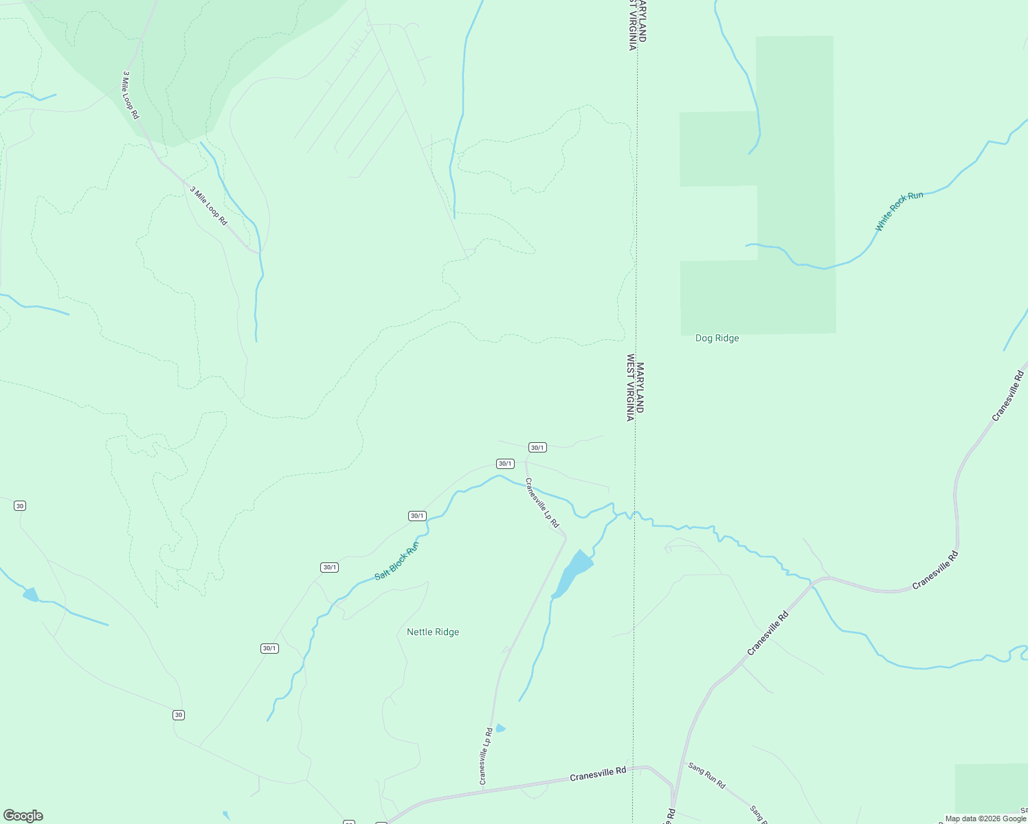map of restaurants, bars, coffee shops, grocery stores, and more near 2185 Cranesville Loop Road in Terra Alta