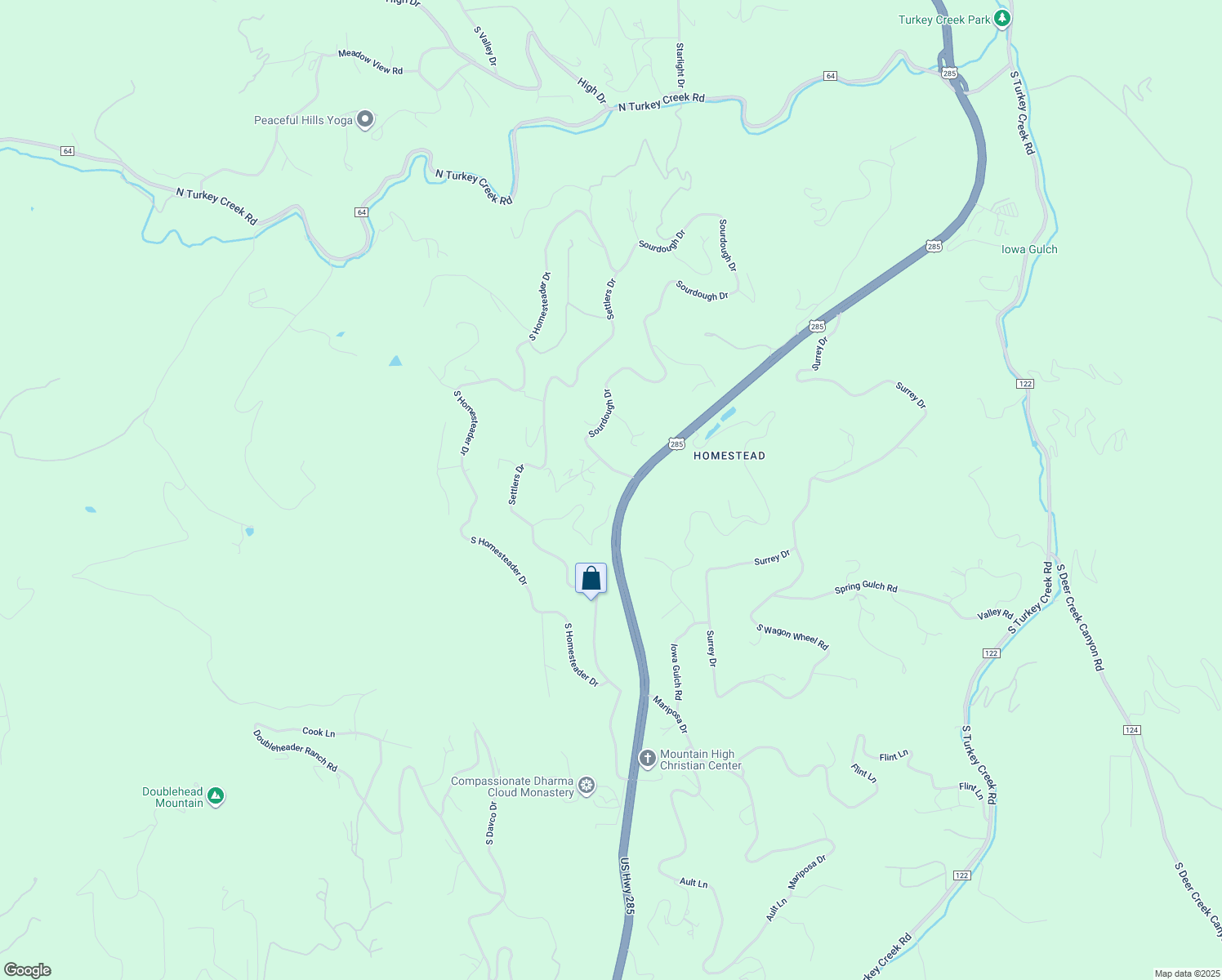 map of restaurants, bars, coffee shops, grocery stores, and more near 7855 Sourdough Drive in Morrison