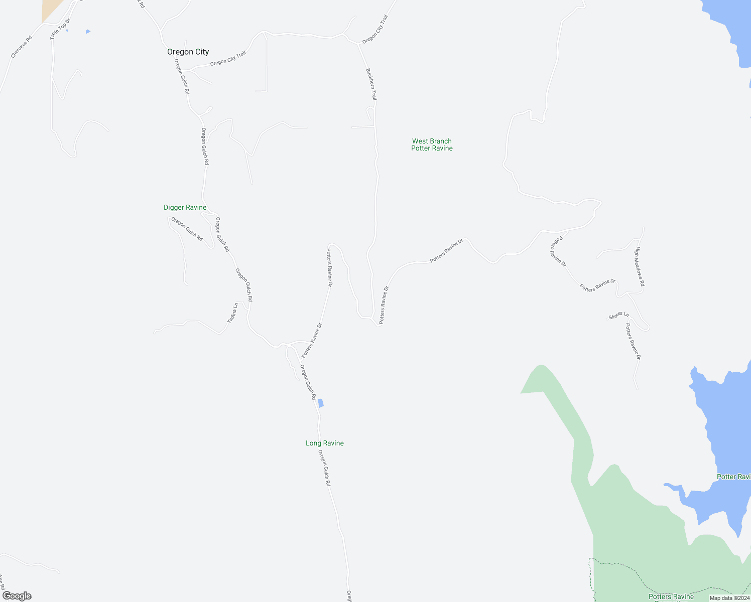 map of restaurants, bars, coffee shops, grocery stores, and more near 1484 Oregon Gulch Road in Oroville