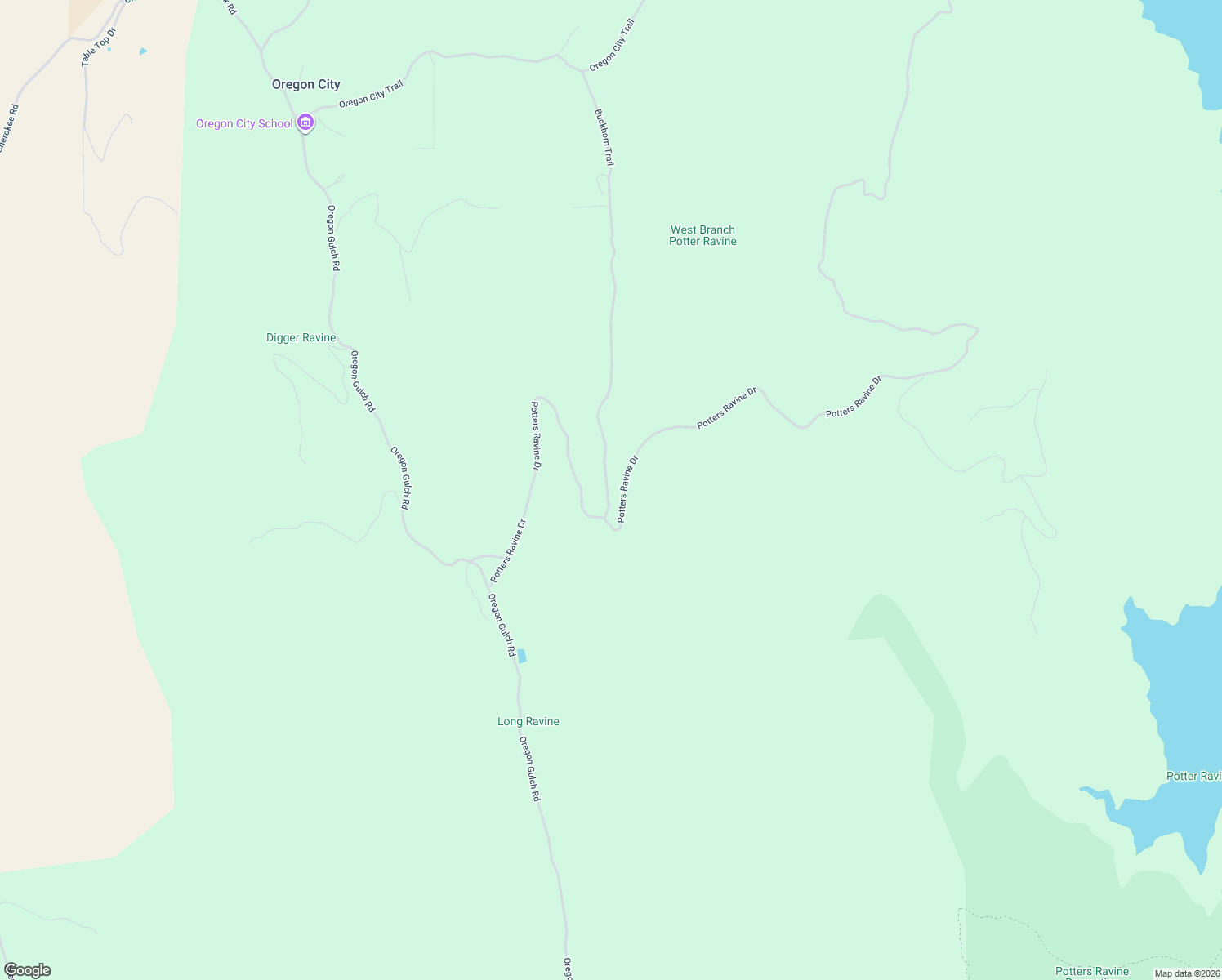 map of restaurants, bars, coffee shops, grocery stores, and more near 1484 Oregon Gulch Road in Oroville
