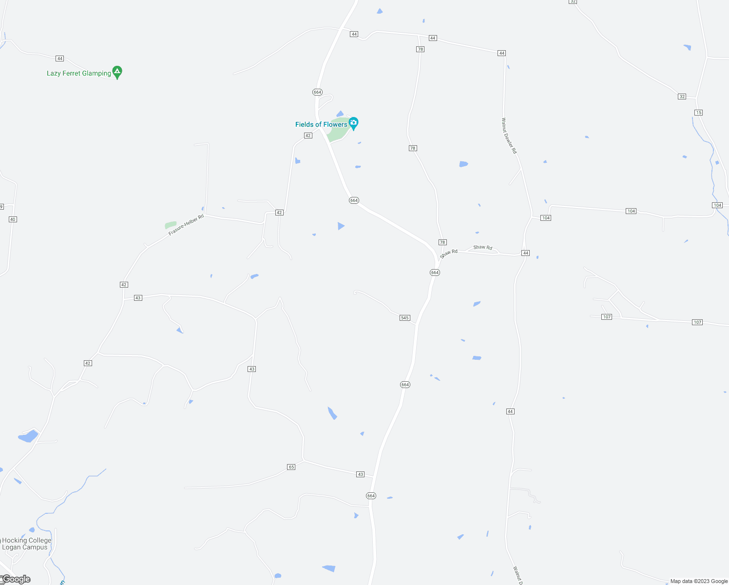 map of restaurants, bars, coffee shops, grocery stores, and more near 31740 Huston Road in Logan