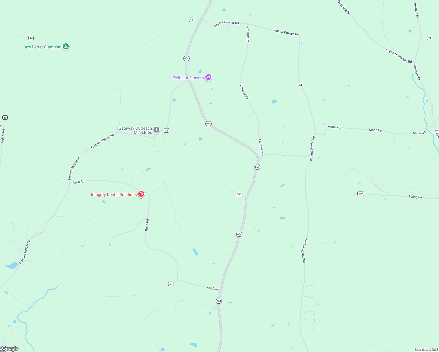 map of restaurants, bars, coffee shops, grocery stores, and more near 31740 Huston Road in Logan