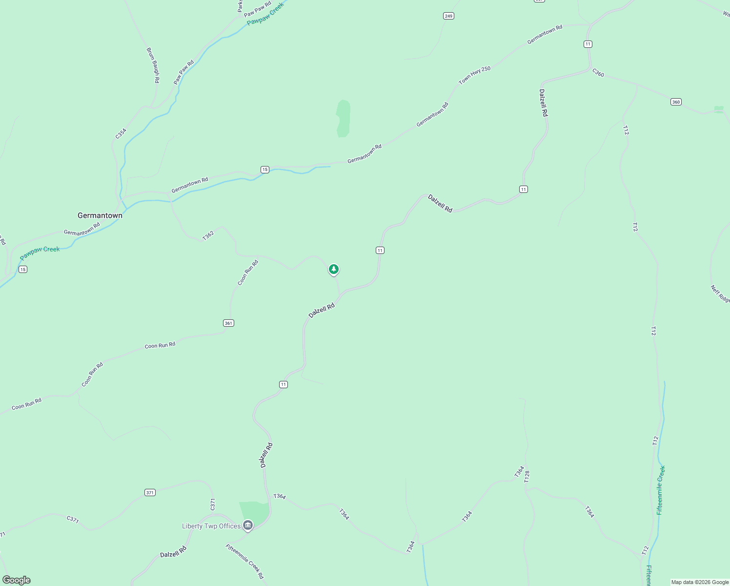 map of restaurants, bars, coffee shops, grocery stores, and more near 9050 Dalzell Road in Lower Salem