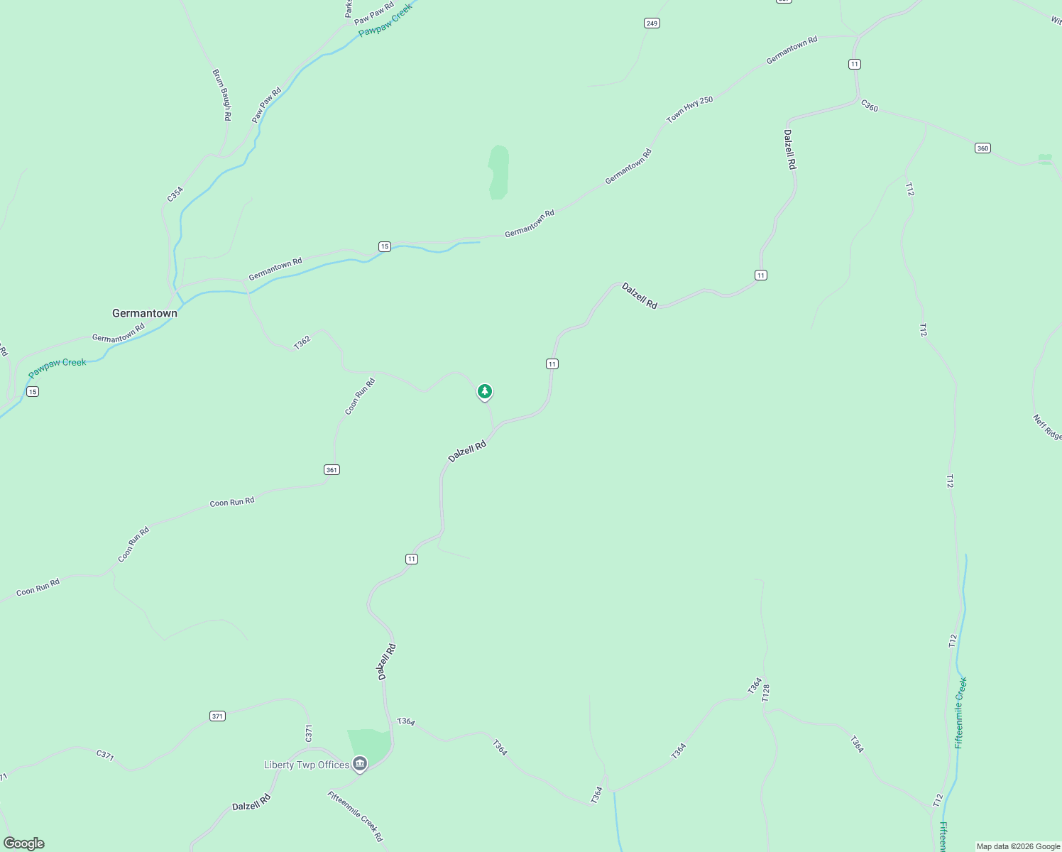 map of restaurants, bars, coffee shops, grocery stores, and more near 9050 Dalzell Road in Lower Salem