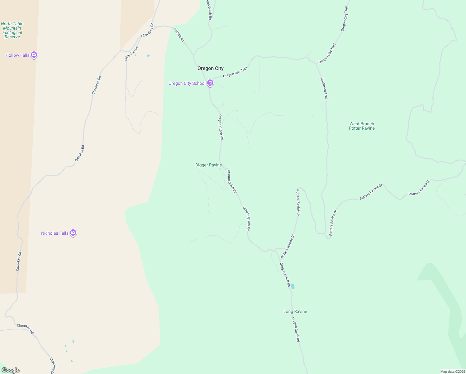 map of restaurants, bars, coffee shops, grocery stores, and more near 1759 Oregon Gulch Road in Oroville