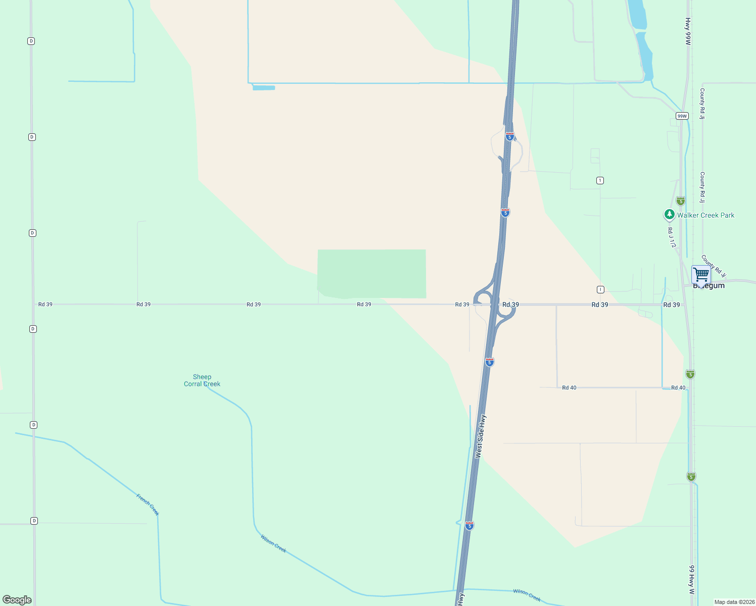 map of restaurants, bars, coffee shops, grocery stores, and more near 6264 Road 39 in Willows