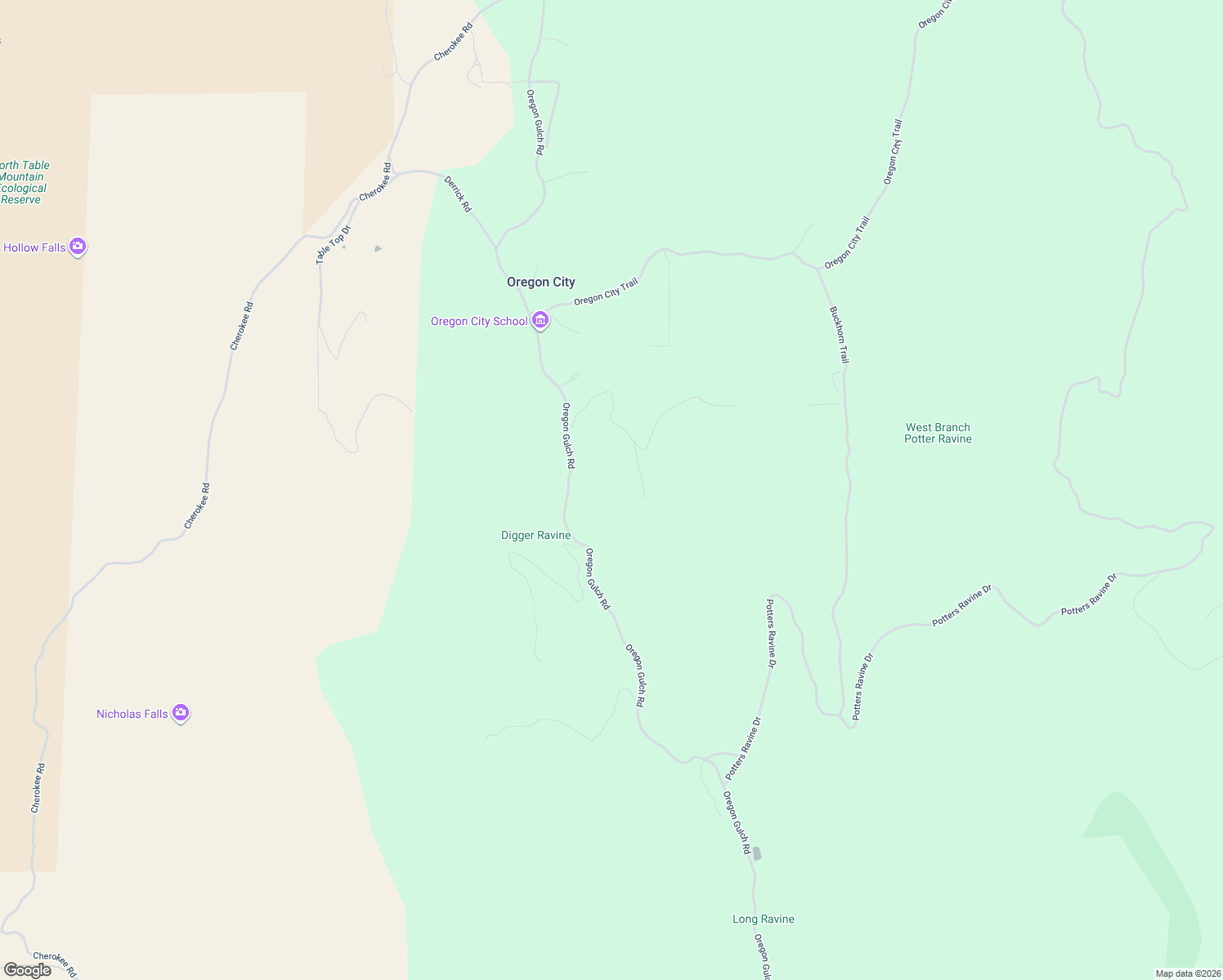 map of restaurants, bars, coffee shops, grocery stores, and more near 1978 Oregon Gulch Road in Oroville