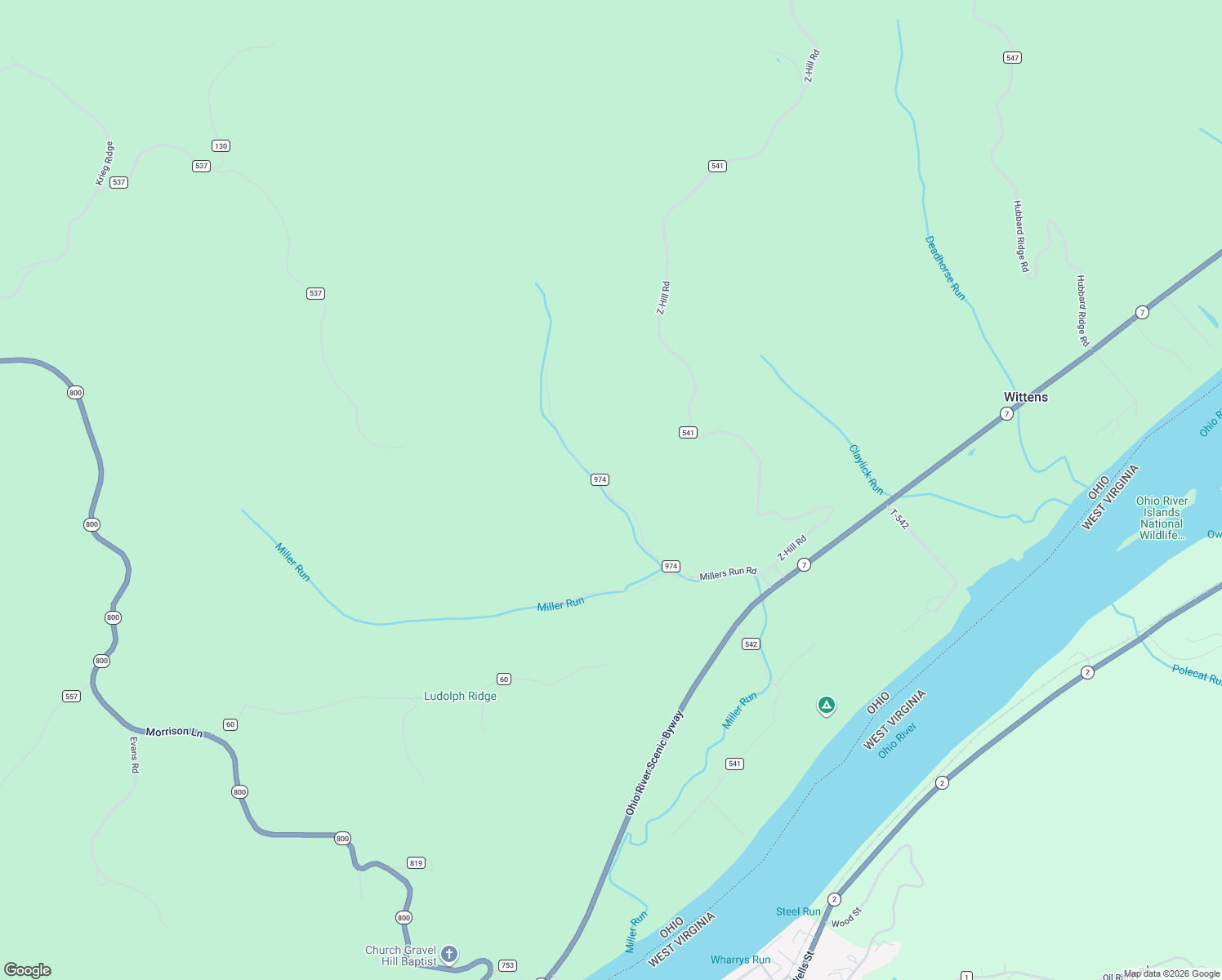 map of restaurants, bars, coffee shops, grocery stores, and more near 34421 Millers Run Road in Sardis