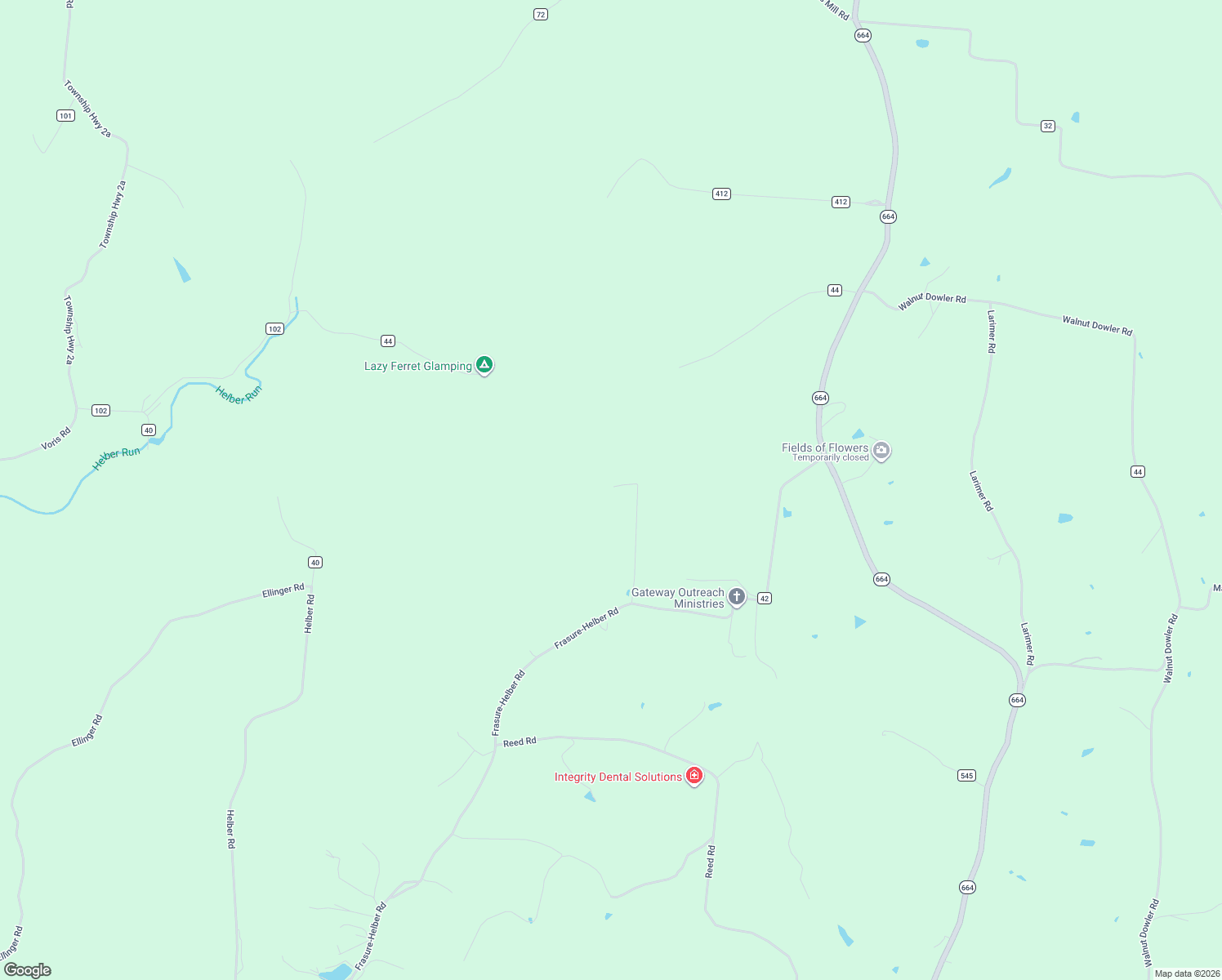 map of restaurants, bars, coffee shops, grocery stores, and more near 10375 Frasure-Helber Road in Logan