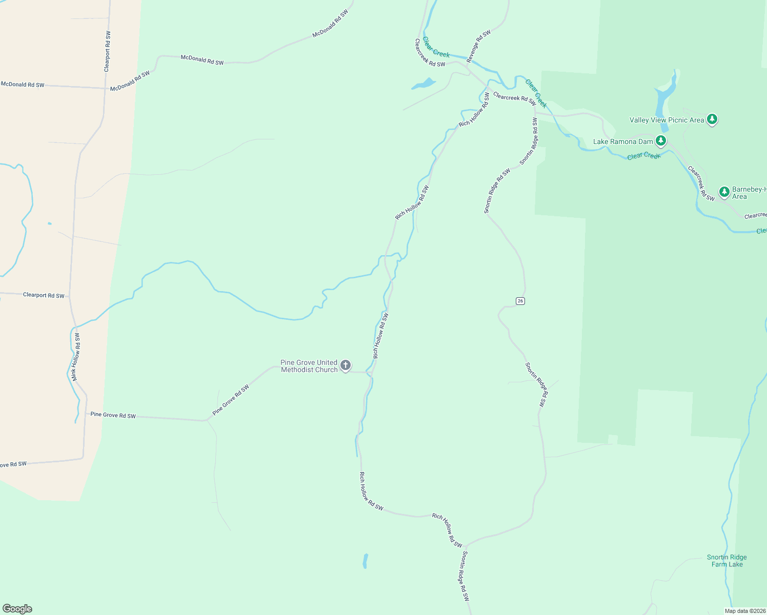 map of restaurants, bars, coffee shops, grocery stores, and more near 9385 Rich Hollow Road Southwest in Lancaster