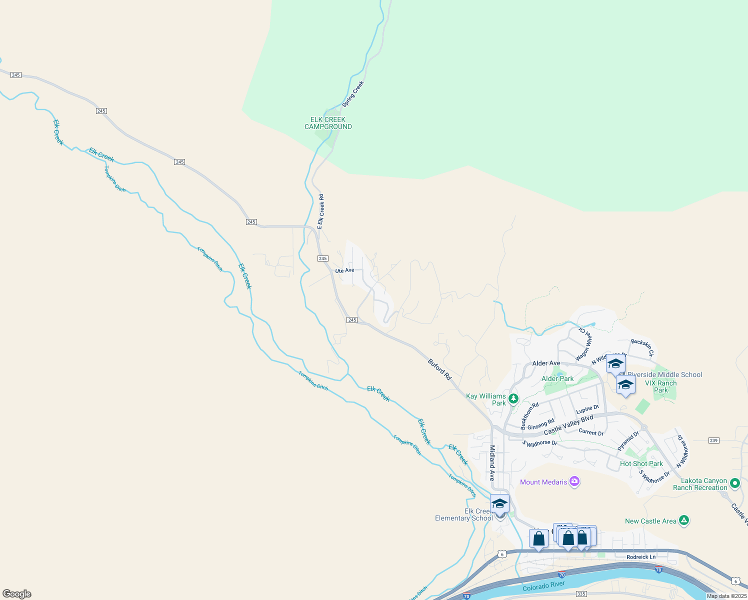map of restaurants, bars, coffee shops, grocery stores, and more near 49 Apache Drive in New Castle