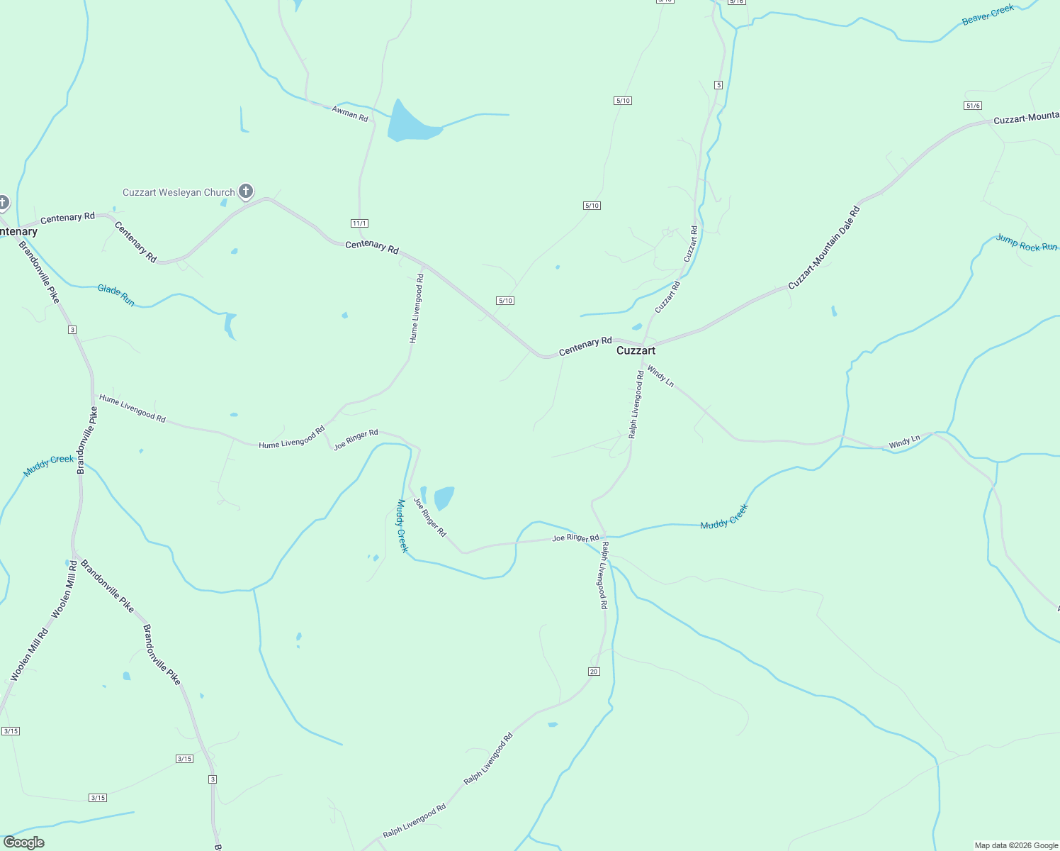 map of restaurants, bars, coffee shops, grocery stores, and more near 2349 Ralph Livengood Road in Bruceton Mills