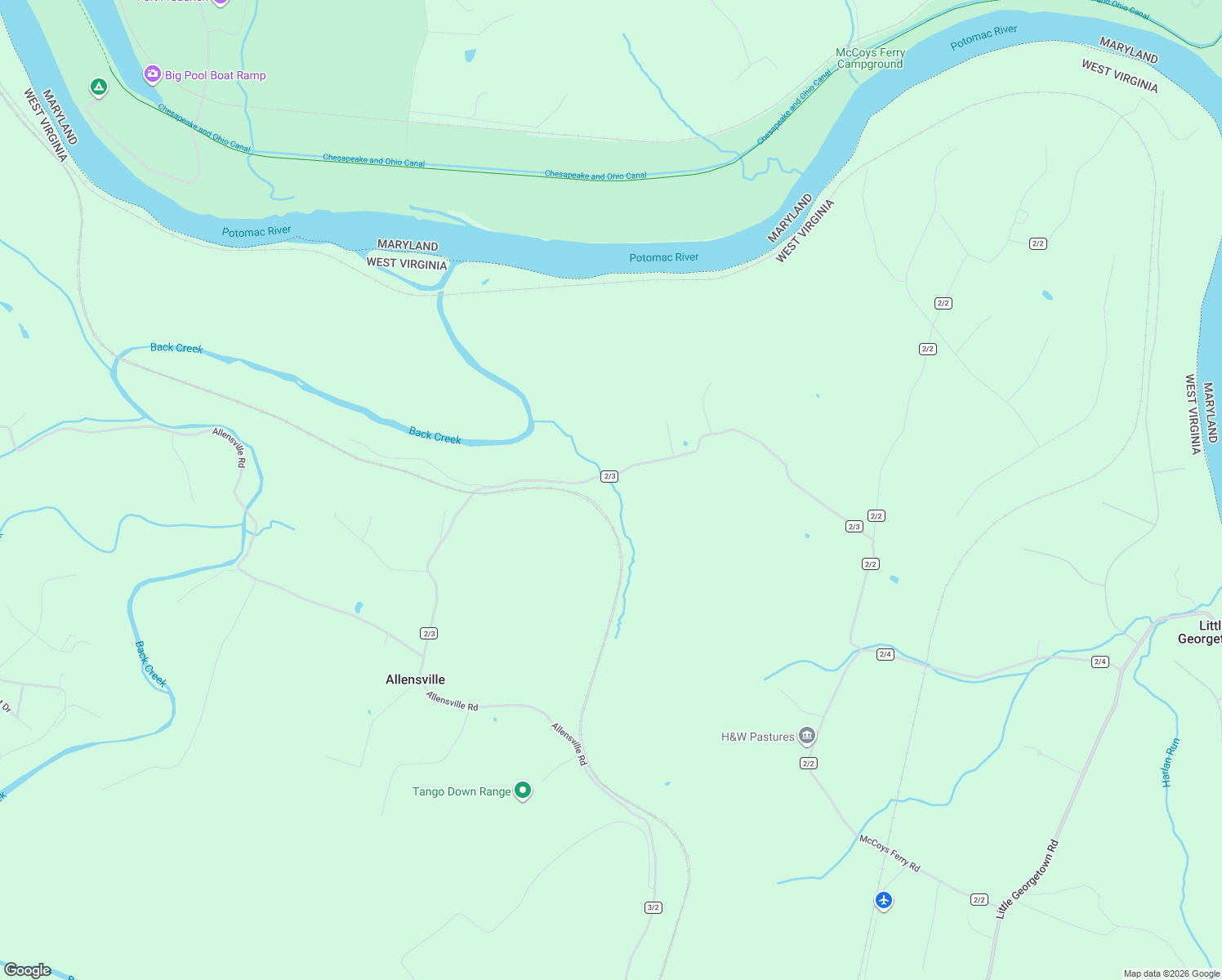 map of restaurants, bars, coffee shops, grocery stores, and more near 878 County Route 2/3 in Hedgesville