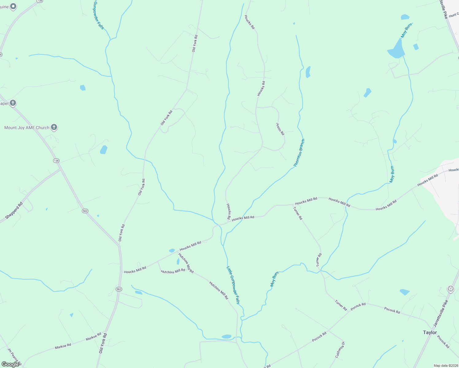 map of restaurants, bars, coffee shops, grocery stores, and more near 3721 Houcks Road in Monkton