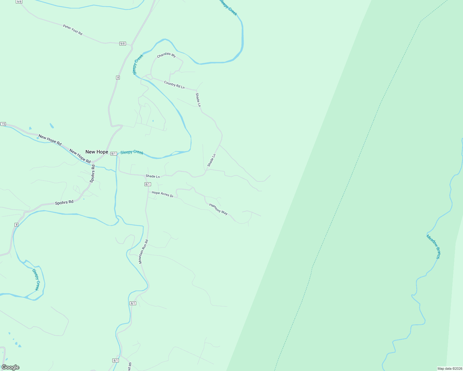 map of restaurants, bars, coffee shops, grocery stores, and more near 260 Walker Lane in Berkeley Springs