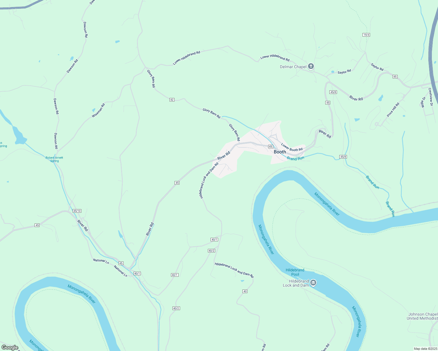 map of restaurants, bars, coffee shops, grocery stores, and more near 98 Bendview Ave in Morgantown