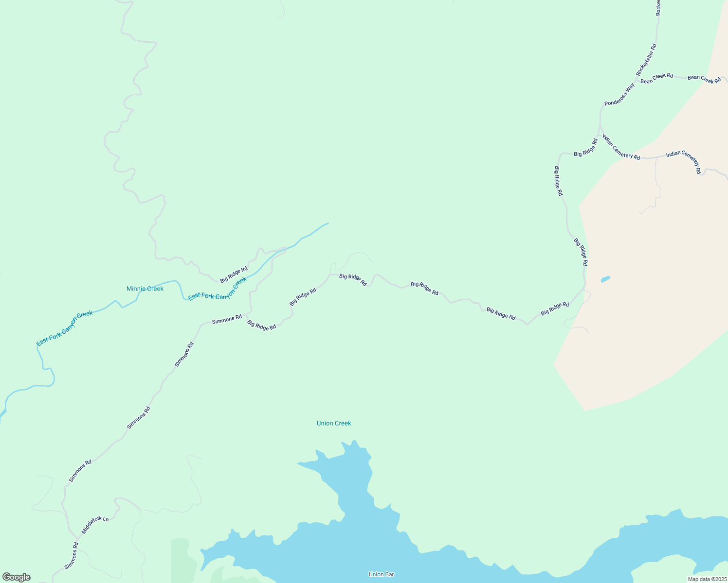 map of restaurants, bars, coffee shops, grocery stores, and more near 2514 Big Ridge Road in Oroville
