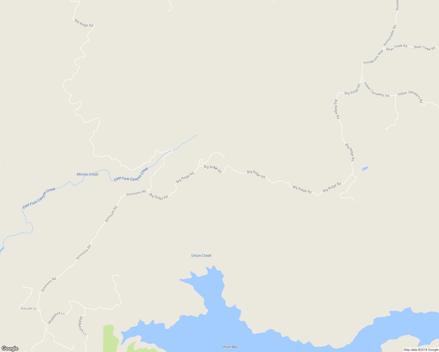 map of restaurants, bars, coffee shops, grocery stores, and more near 2514 Big Ridge Road in Oroville