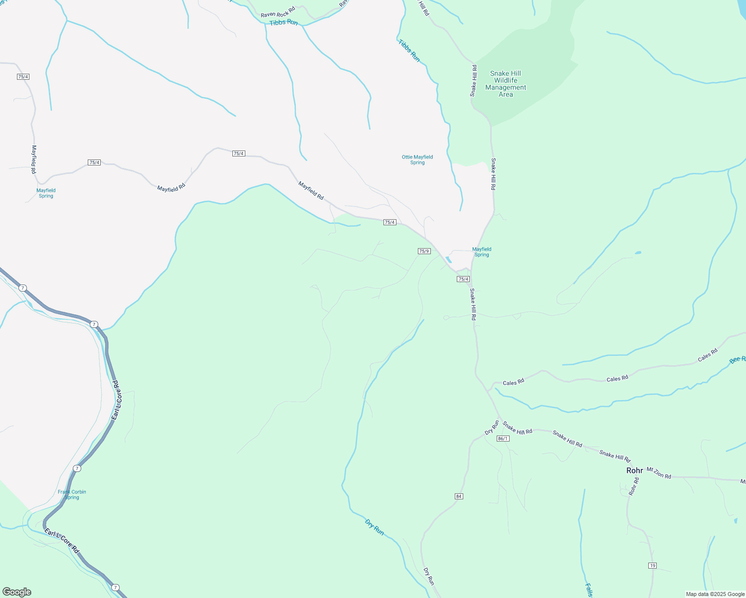 map of restaurants, bars, coffee shops, grocery stores, and more near 1608 Snake Hill Road in Masontown