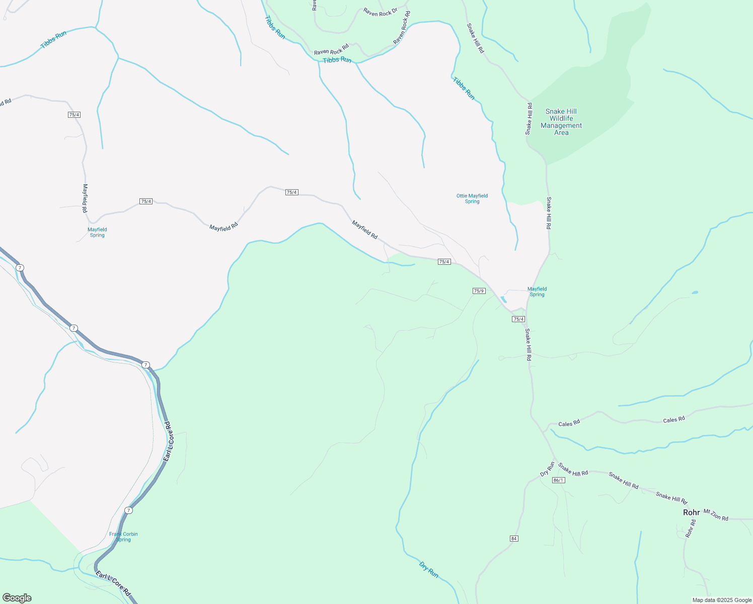 map of restaurants, bars, coffee shops, grocery stores, and more near 103 Lone Pine Drive in Masontown