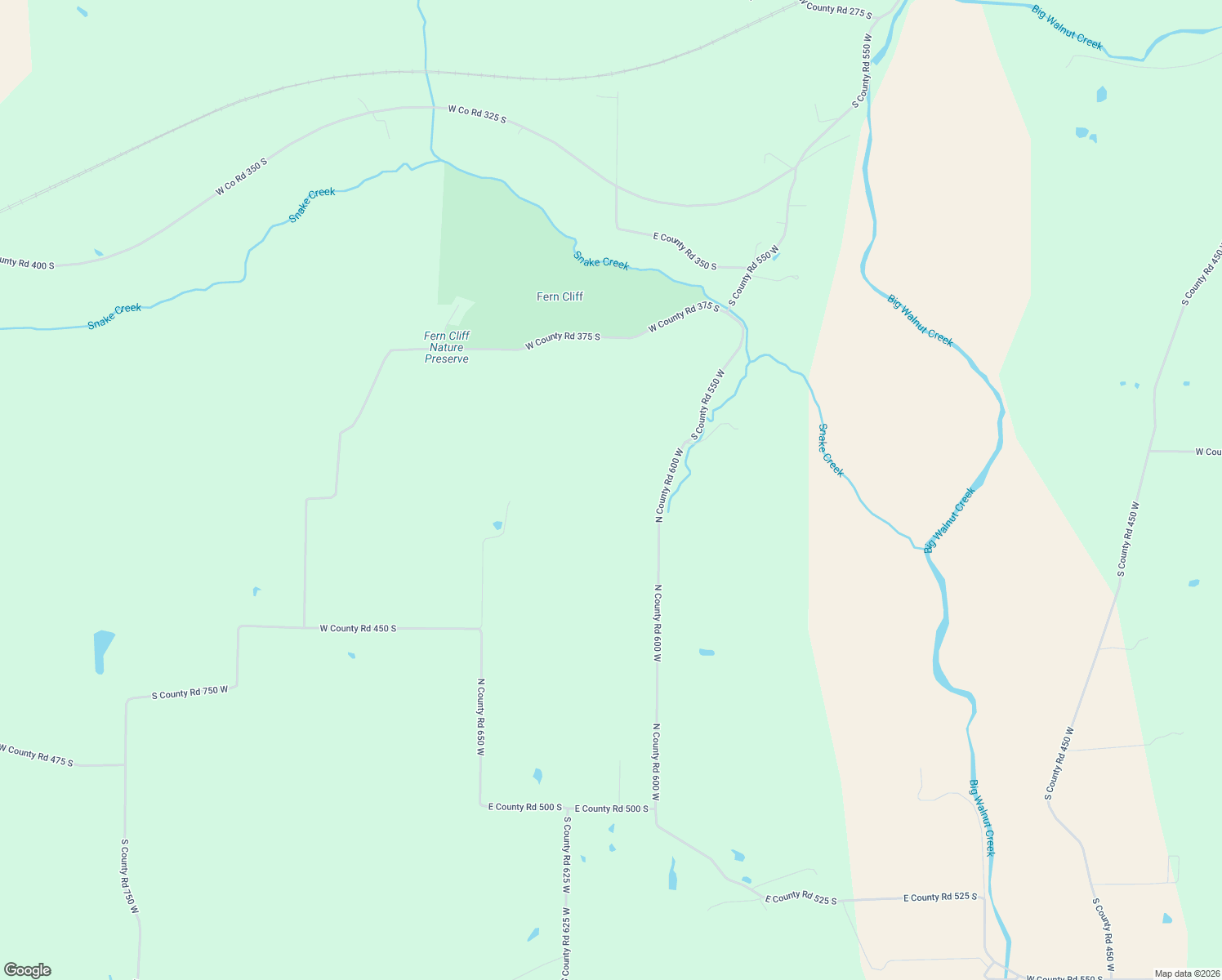 map of restaurants, bars, coffee shops, grocery stores, and more near 4188 South County Road 600 West in Greencastle
