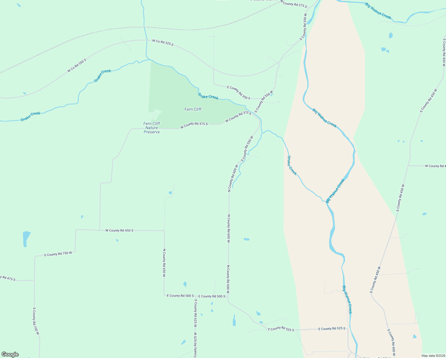 map of restaurants, bars, coffee shops, grocery stores, and more near 4188 South County Road 600 West in Greencastle