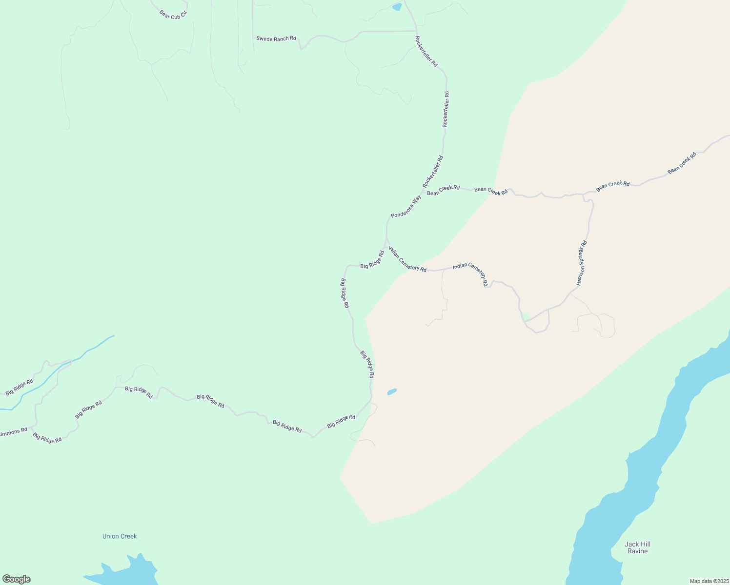 map of restaurants, bars, coffee shops, grocery stores, and more near 2 Big Ridge Road in Berry Creek