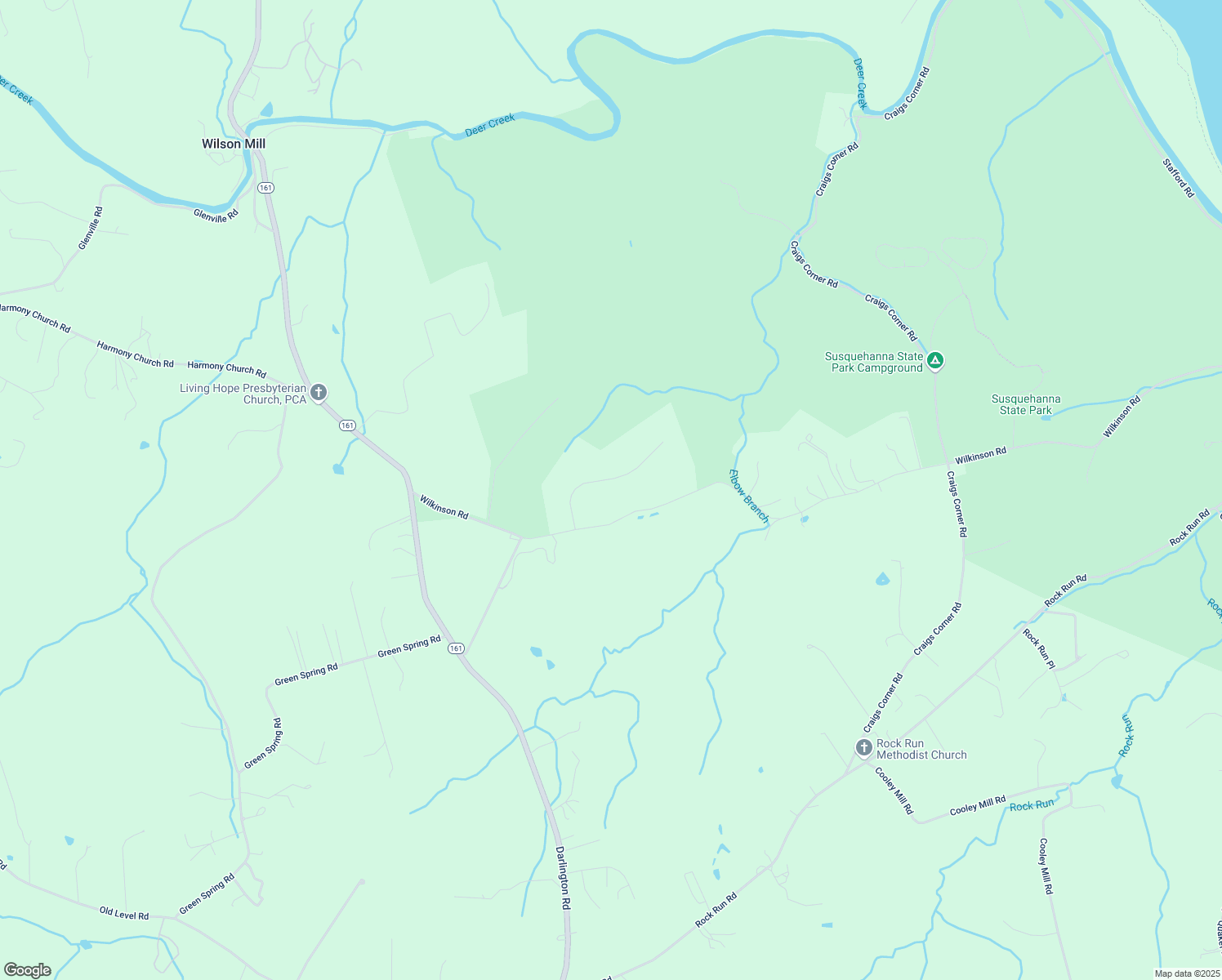 map of restaurants, bars, coffee shops, grocery stores, and more near 3923 Deer Park Court in Havre de Grace
