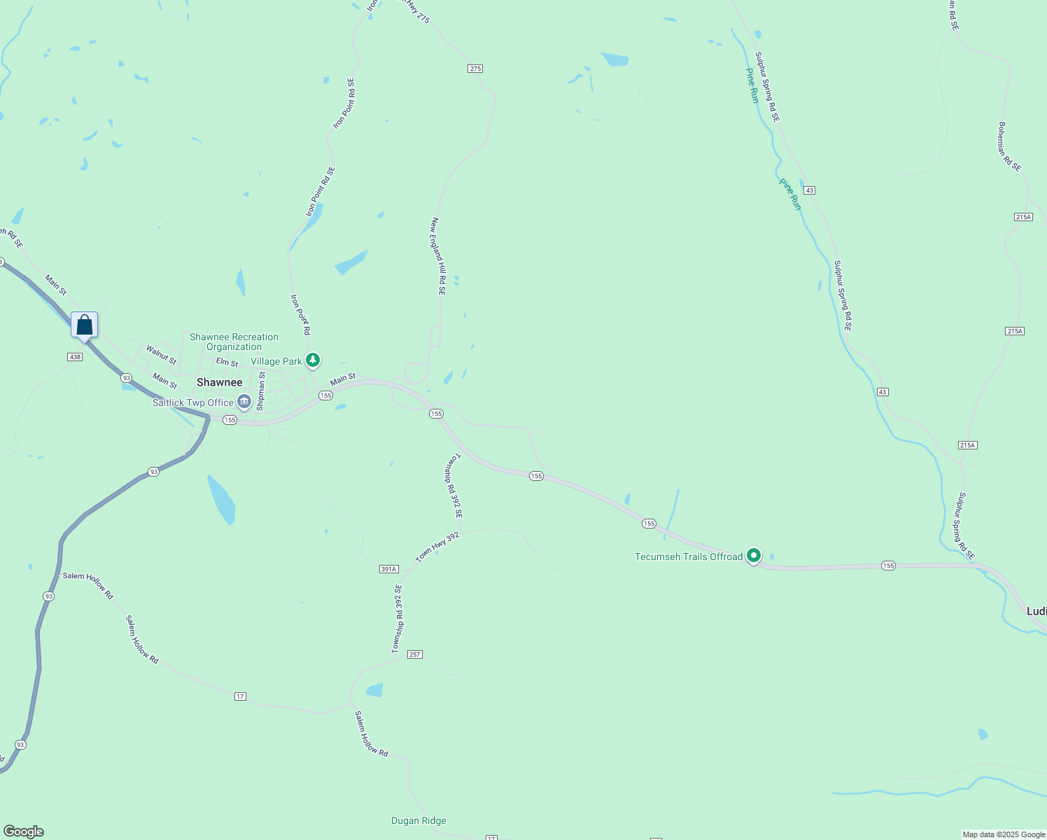 map of restaurants, bars, coffee shops, grocery stores, and more near 249 Manley Hill Road Southeast in Shawnee
