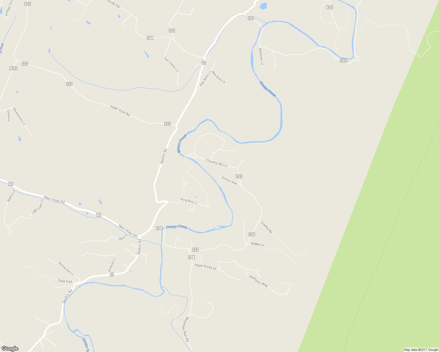 map of restaurants, bars, coffee shops, grocery stores, and more near 195 Sonnys Way in Berkeley Springs