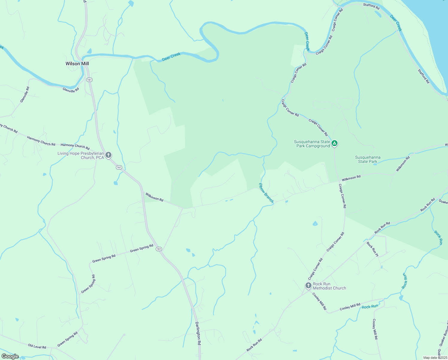 map of restaurants, bars, coffee shops, grocery stores, and more near 3932 Deer Park Court in Havre de Grace