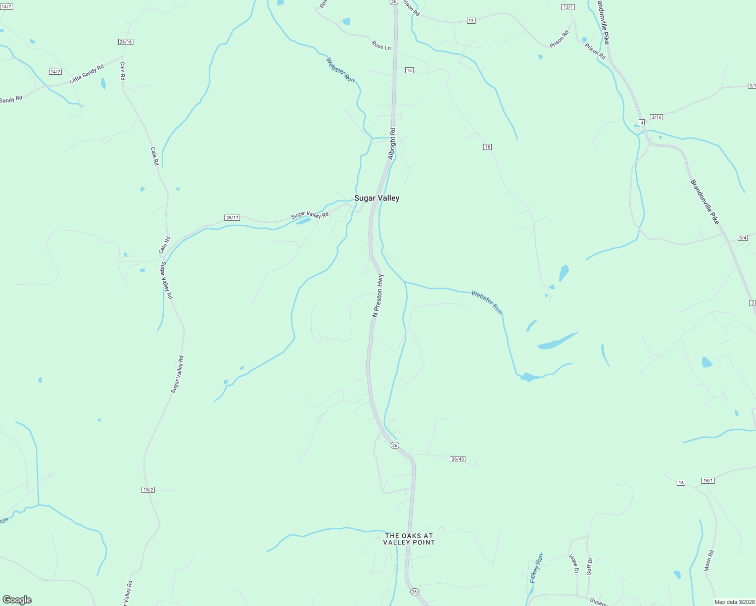 map of restaurants, bars, coffee shops, grocery stores, and more near 11042 North Preston Highway in Bruceton Mills