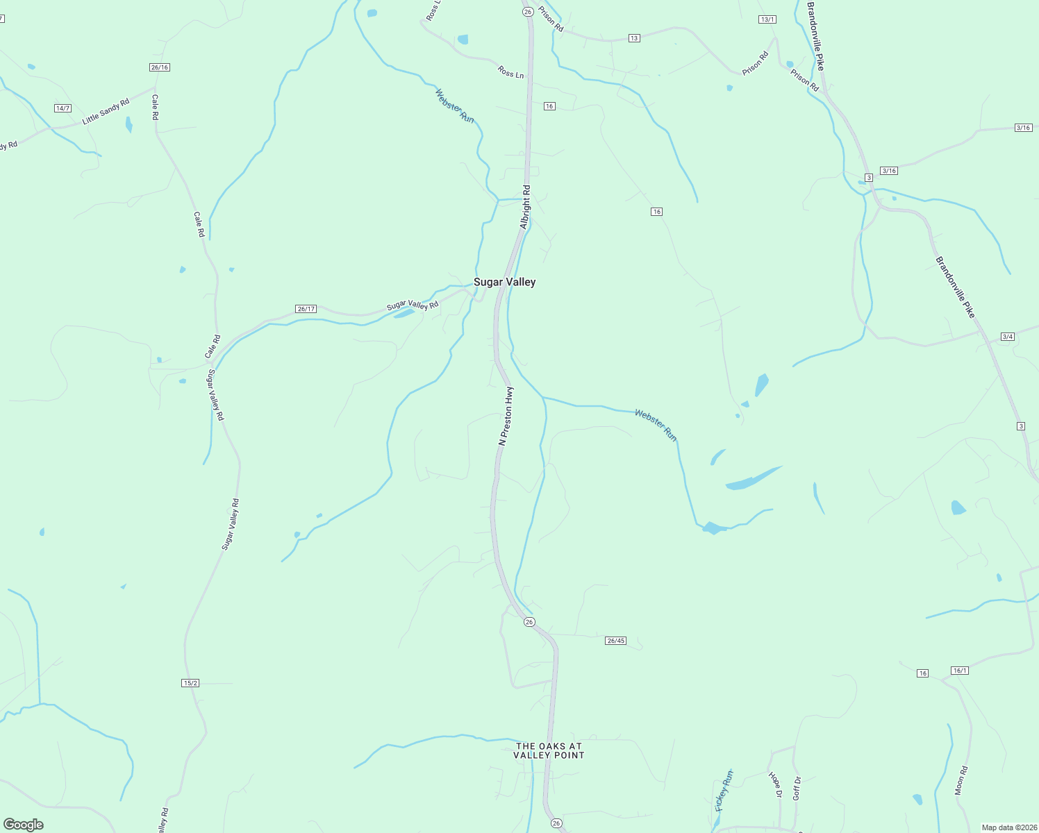 map of restaurants, bars, coffee shops, grocery stores, and more near 11042 North Preston Highway in Bruceton Mills