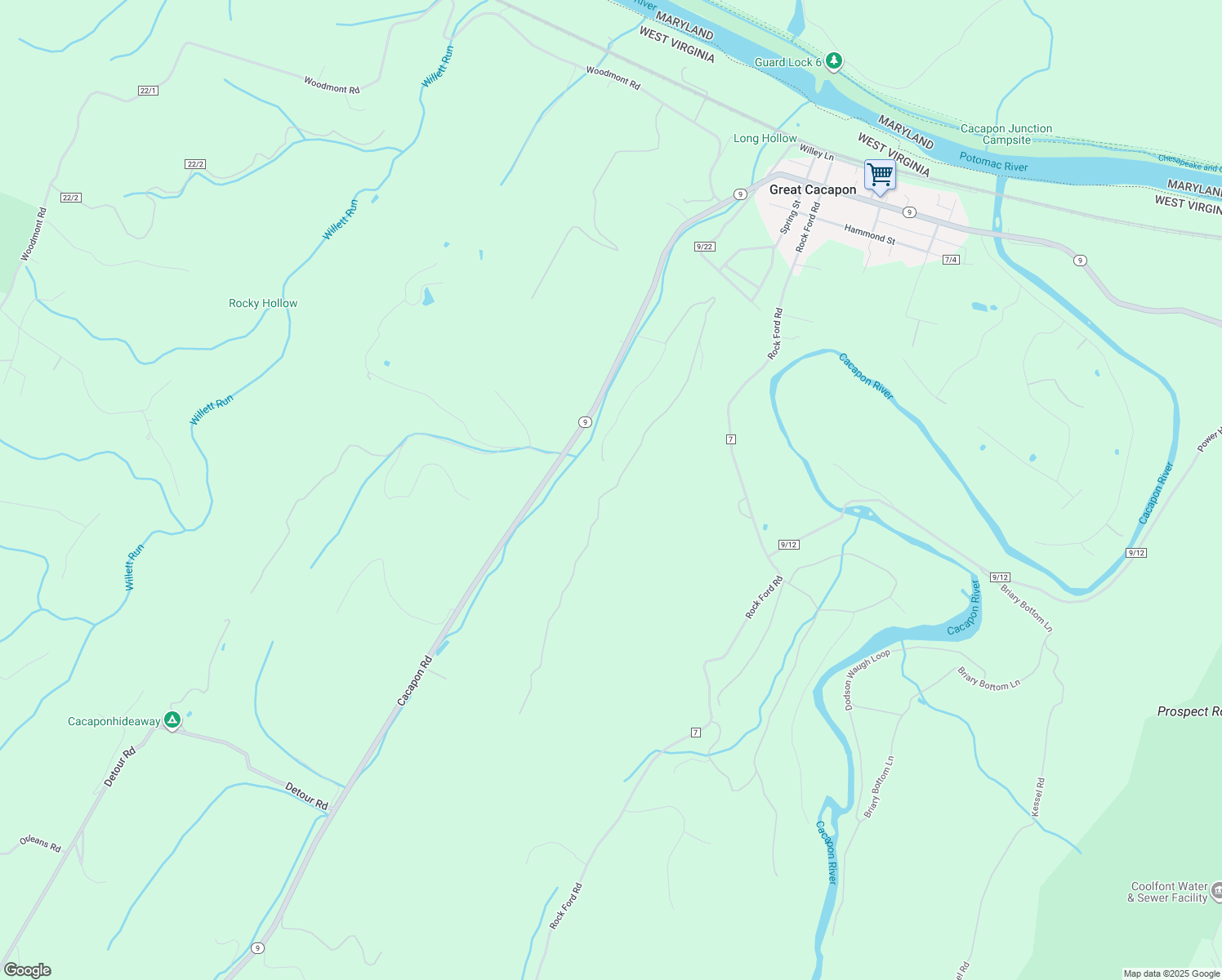 Long Hollow Lane, Great Cacapon WV Walk Score