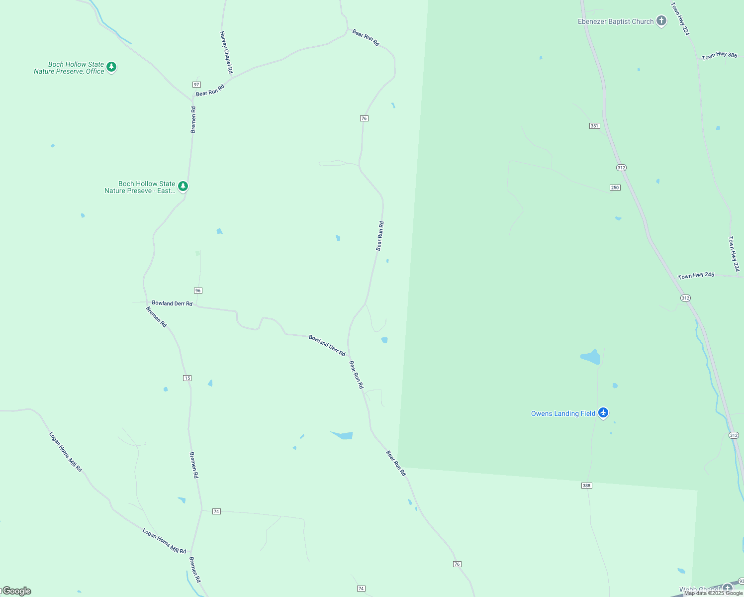 map of restaurants, bars, coffee shops, grocery stores, and more near 8224 Bear Run Road in Logan