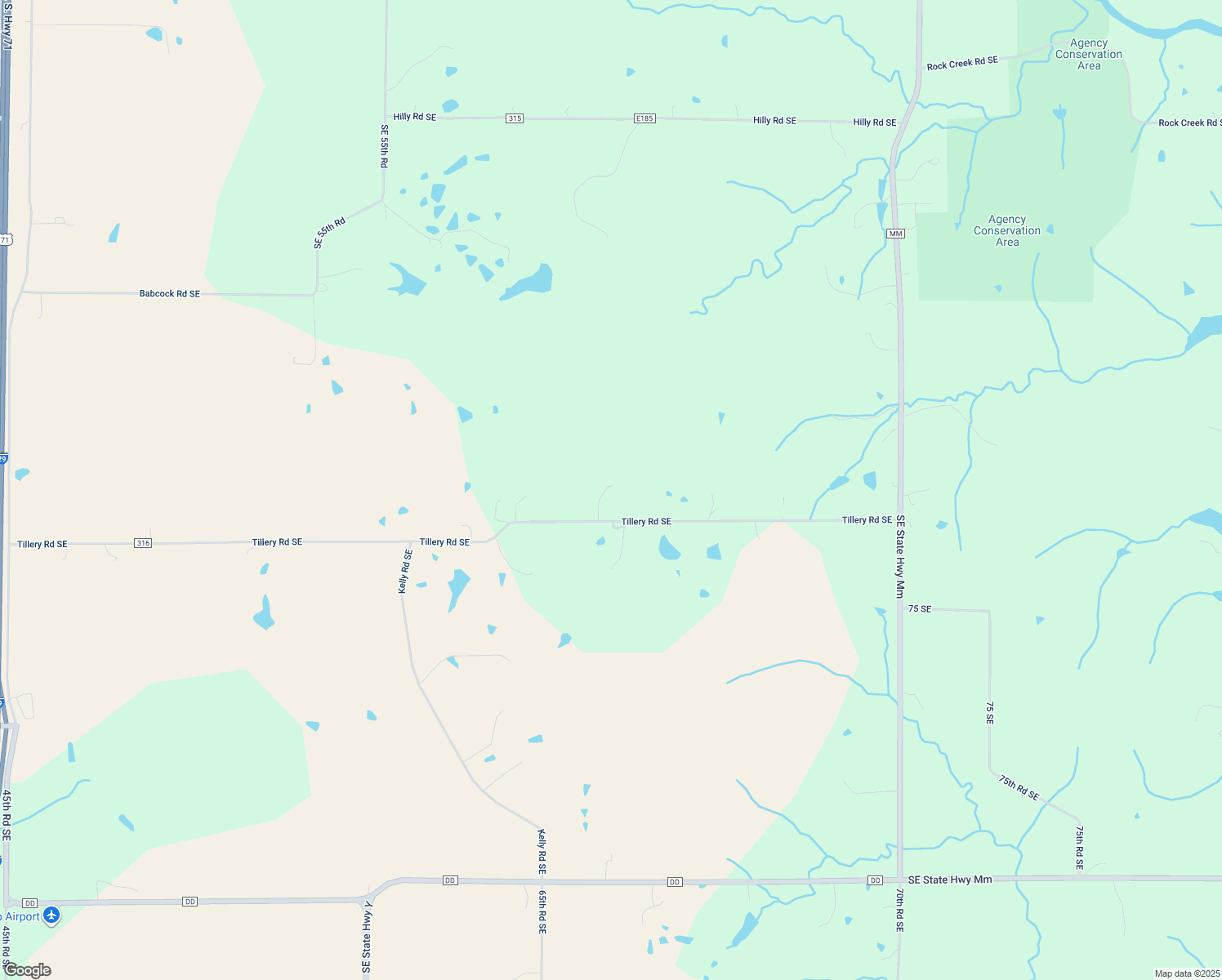 map of restaurants, bars, coffee shops, grocery stores, and more near 6223 Tillery Road Southeast in Faucett
