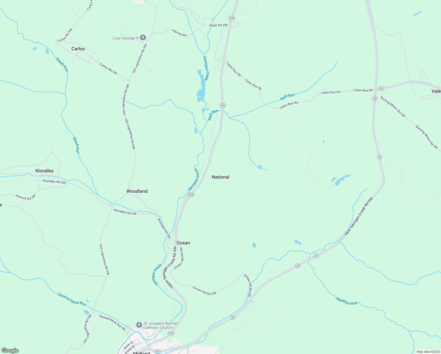 map of restaurants, bars, coffee shops, grocery stores, and more near in National