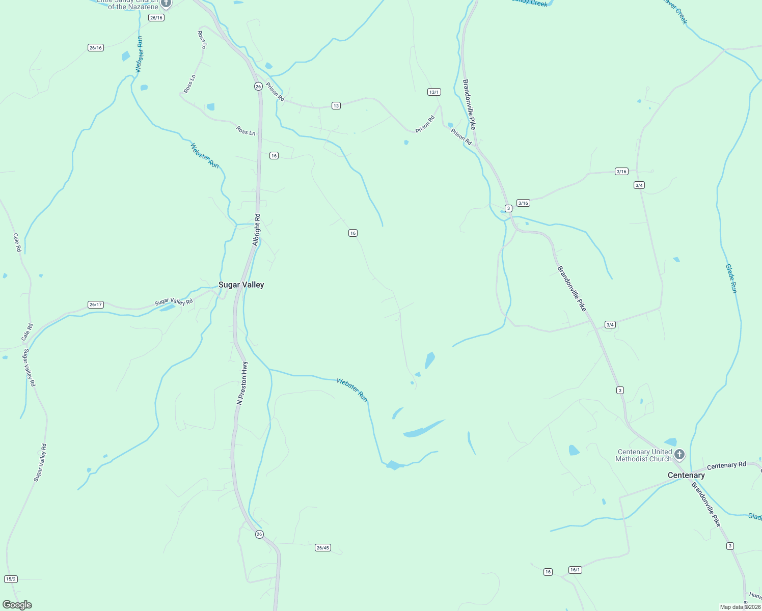 map of restaurants, bars, coffee shops, grocery stores, and more near 1010 Furfin Road in Bruceton Mills
