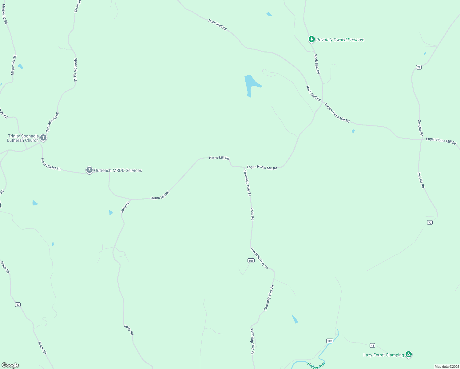 map of restaurants, bars, coffee shops, grocery stores, and more near 29163 Logan Horns Mill Road in Logan