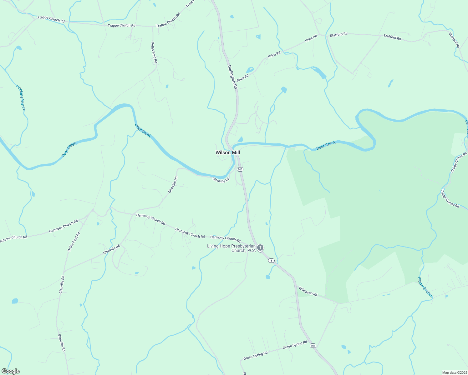 map of restaurants, bars, coffee shops, grocery stores, and more near 606 Stokes Road in Darlington