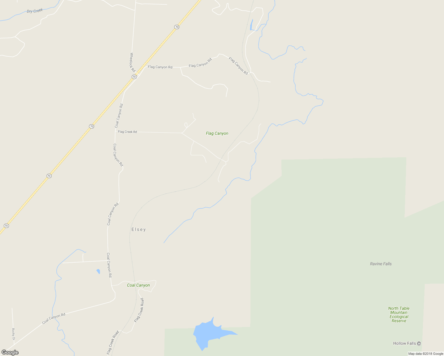 map of restaurants, bars, coffee shops, grocery stores, and more near 1477 Flag Creek Road in Oroville