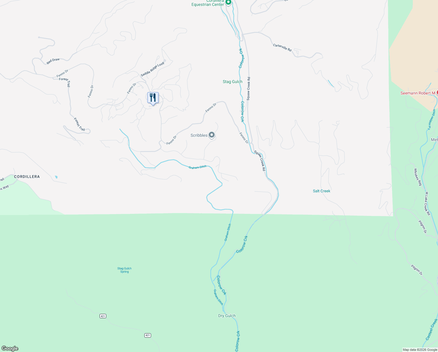 map of restaurants, bars, coffee shops, grocery stores, and more near 378 Bearden Road in Edwards